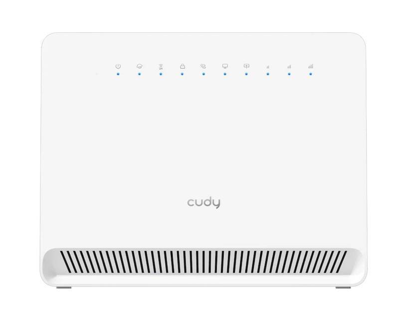 Модем CUDY N300 Wi-Fi 4G LTE-Cat4 VoLTE Router, build-in 4G LTE modem,  4 10/100M RJ45 Ports, 1 RJ11