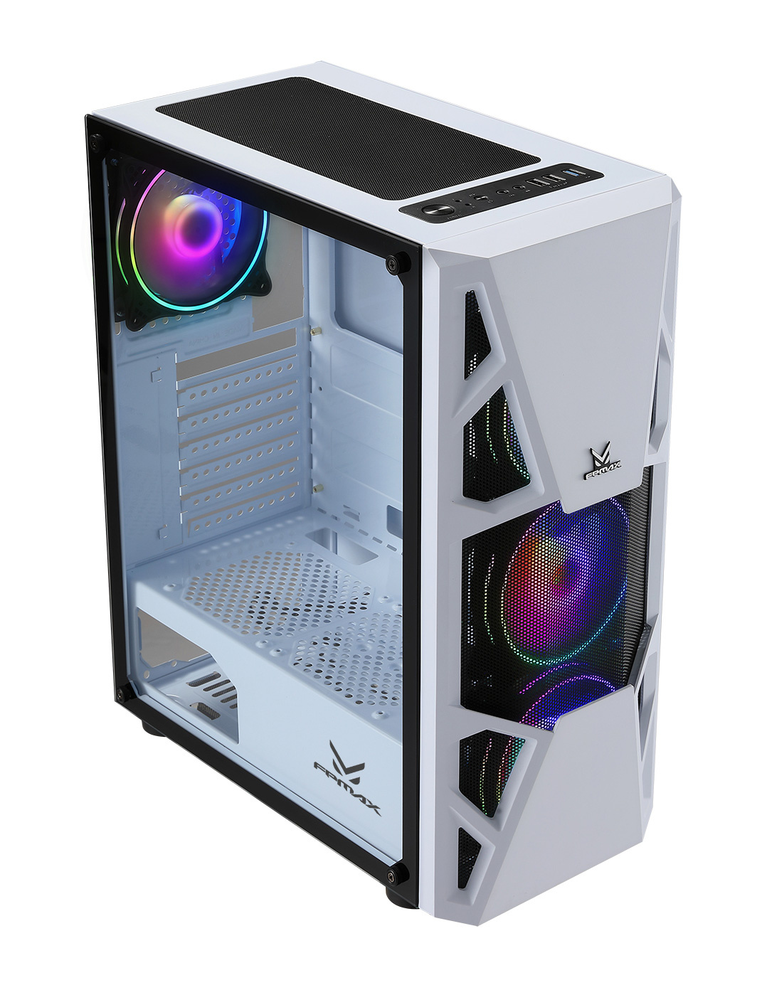 Корпус Formula CL-3303W RGB белый без БП ATX 2x120mm 2xUSB2.0 1xUSB3.0 audio bott PSU