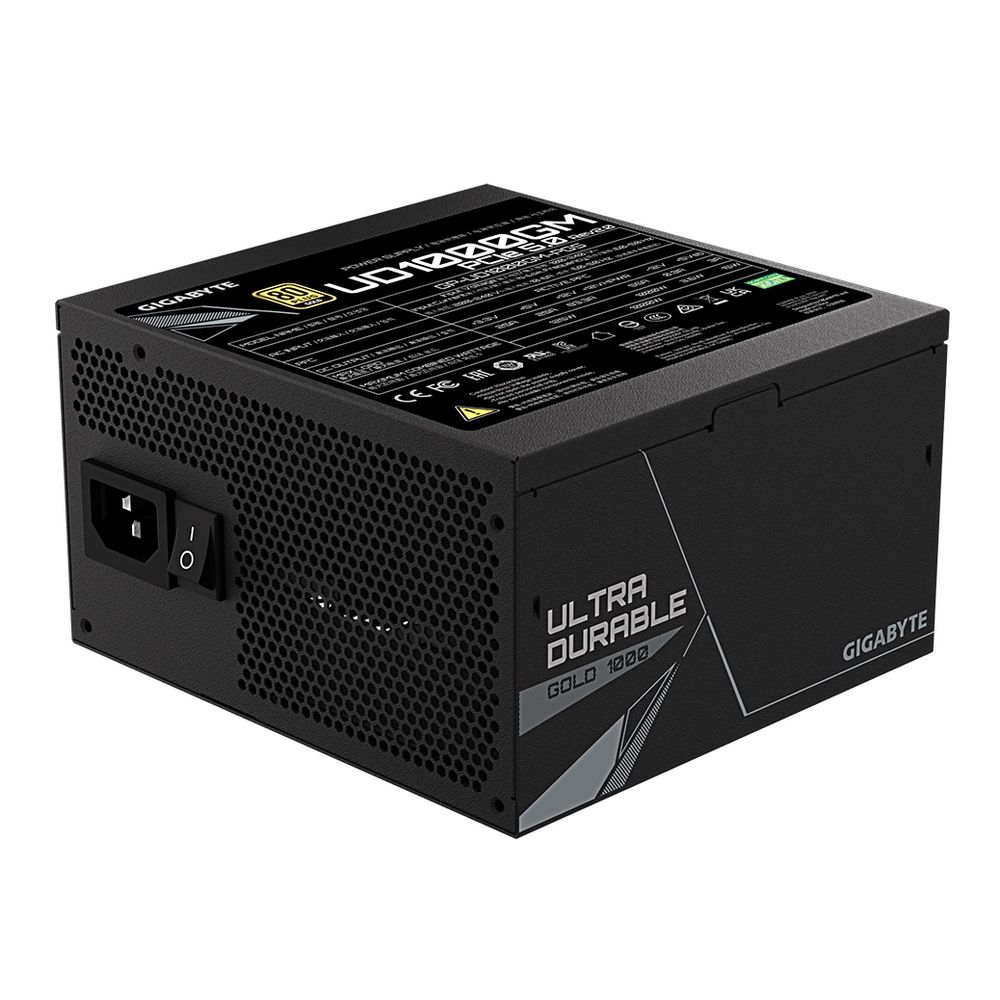 Блок питания Gigabyte ATX 1000W GP-UD1000GM PG5 Gen.5 80+ gold (20+4pin) APFC 120mm fan 8xSATA Cab M