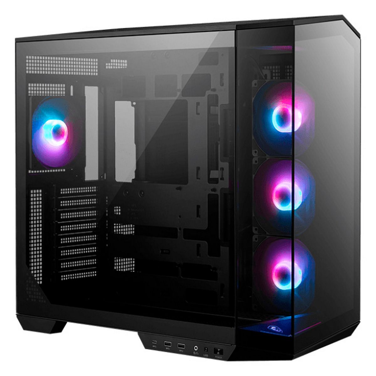 Корпус MSI MAG Pano 100R PZ , Mid Tower, ATX, 2xUSB 3.2 Gen 1, 1xUSB 3.2 Gen2 Type-C, 3x120mm ARGB R