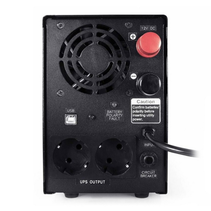 Источник бесперебойного питания Powercom Infinity INF-500 300Вт 500ВА черный/черный без батареи