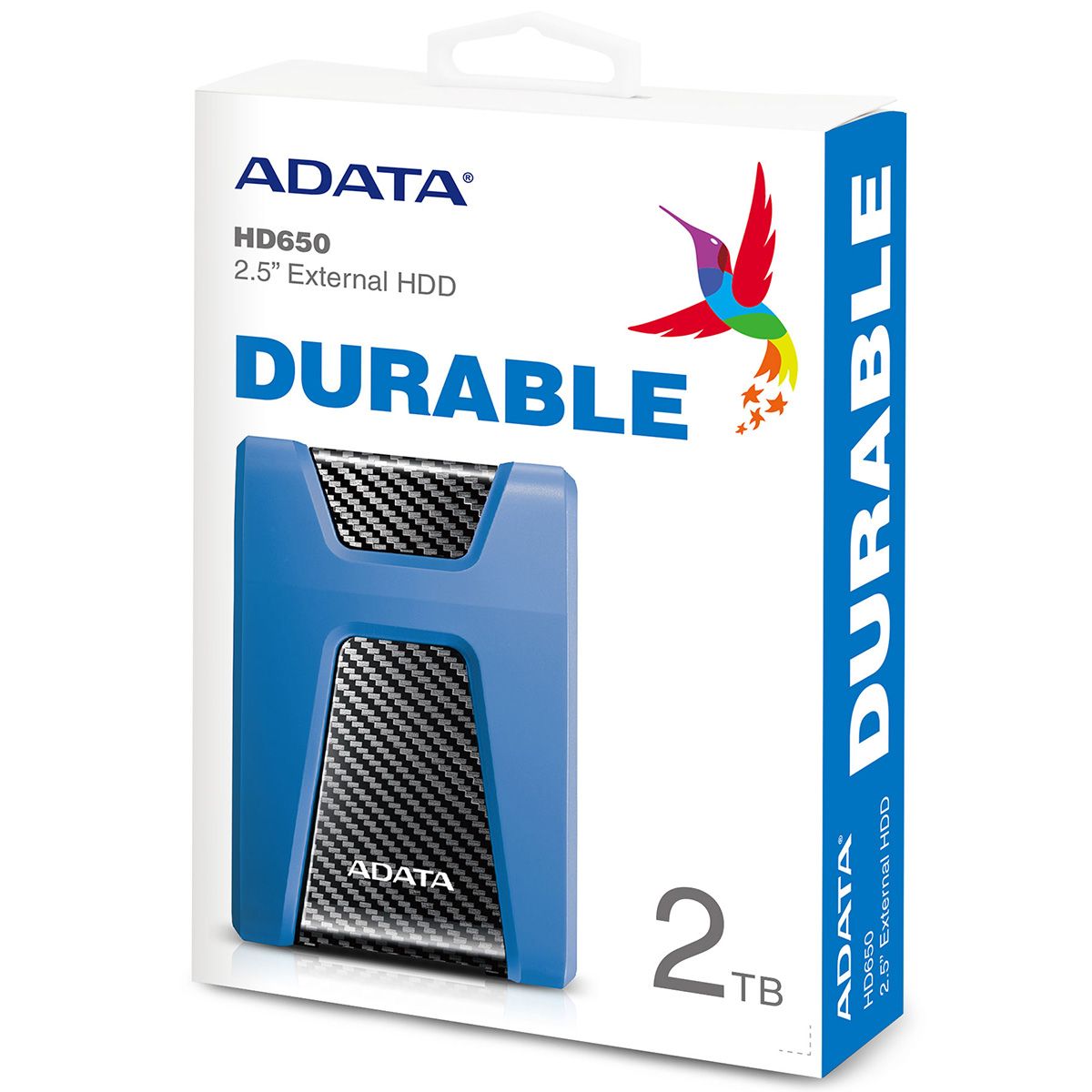 Жесткий диск A-Data USB3.0 2TB AHD650-2TU31-CBL HD650 DashDrive Durable 2.5" синий