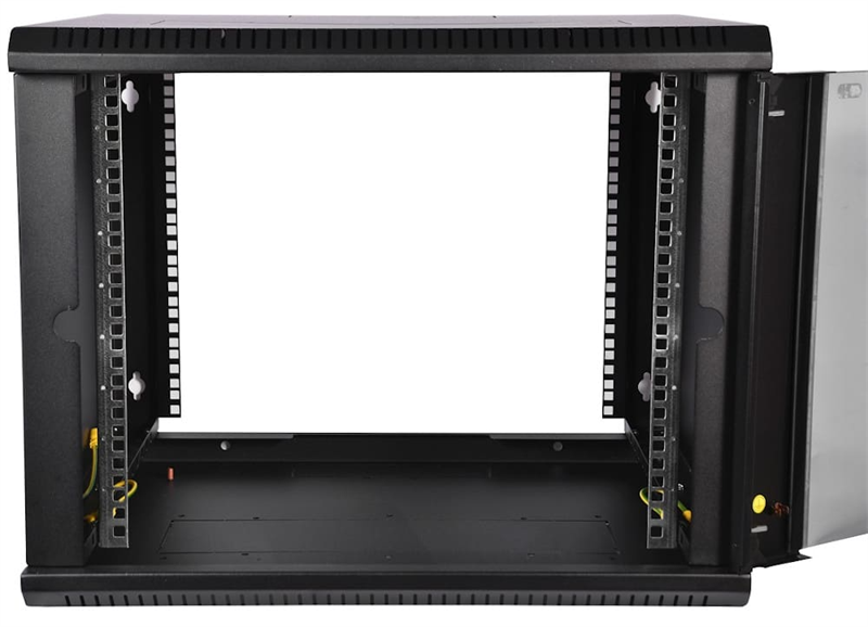Шкаф телекоммуникационный настенный разборный ЭКОНОМ 9U (600х650) дверь стекло, ШРН-Э-9.650-9005