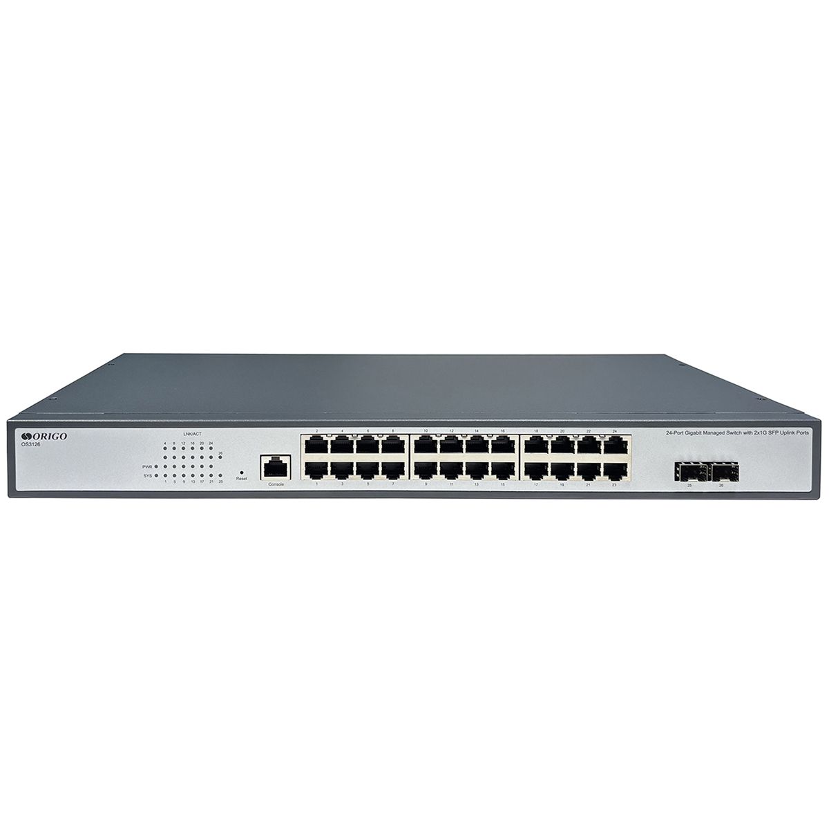 Коммутатор Origo OS3126 OS3126/A1A (L2) 24x1Гбит/с 2SFP управляемый