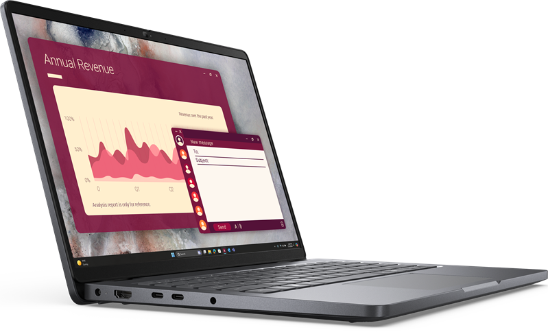 Ноутбук Dell Pro 14 Core 7 250U 14,0" FullHD+300nit AG,300 nit,32 GB DDR5 (2x16GB),1TB SSD,Intel gra