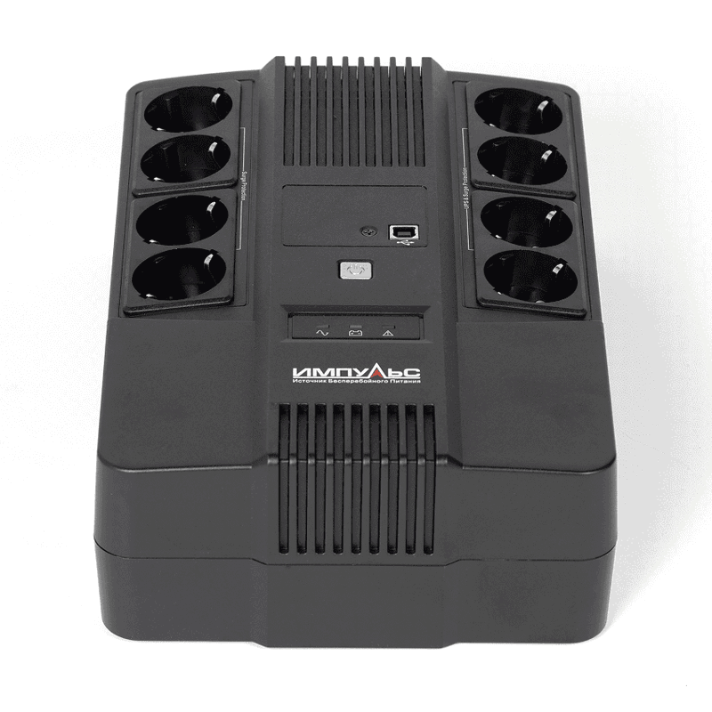 Источник бесперебойного питания Импульс Мастер 600 360Вт 600ВА черный