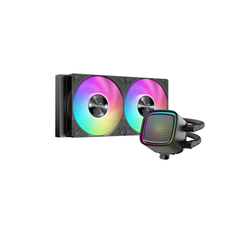 Водяное охлаждение SAMA L50 360BK (320W, 360mm, Black, ARGB/ Fans: 3x120mm, 72.3CFM, 28dBA, 2200RPM/