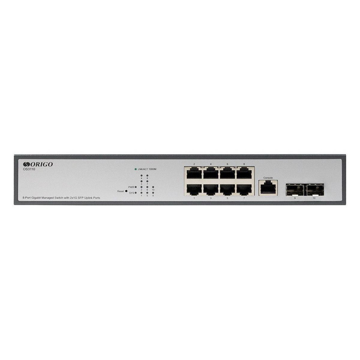 Коммутатор Origo OS3110 OS3110/A1A (L2) 8x1Гбит/с 2SFP управляемый