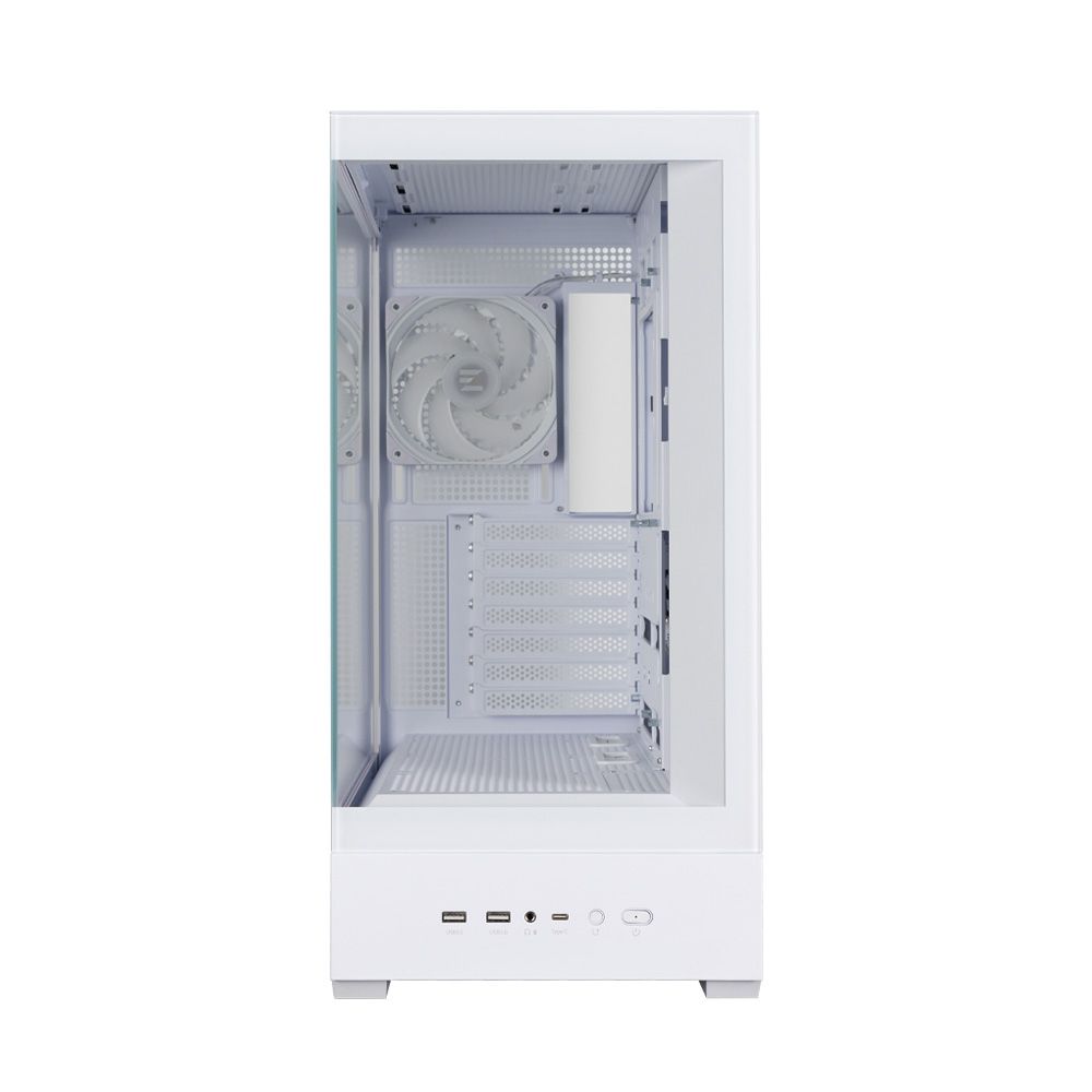 Корпус для ПК Zalman P40 DS White ATX Mid Tower PC Case, 120mm ARGB Fanx4