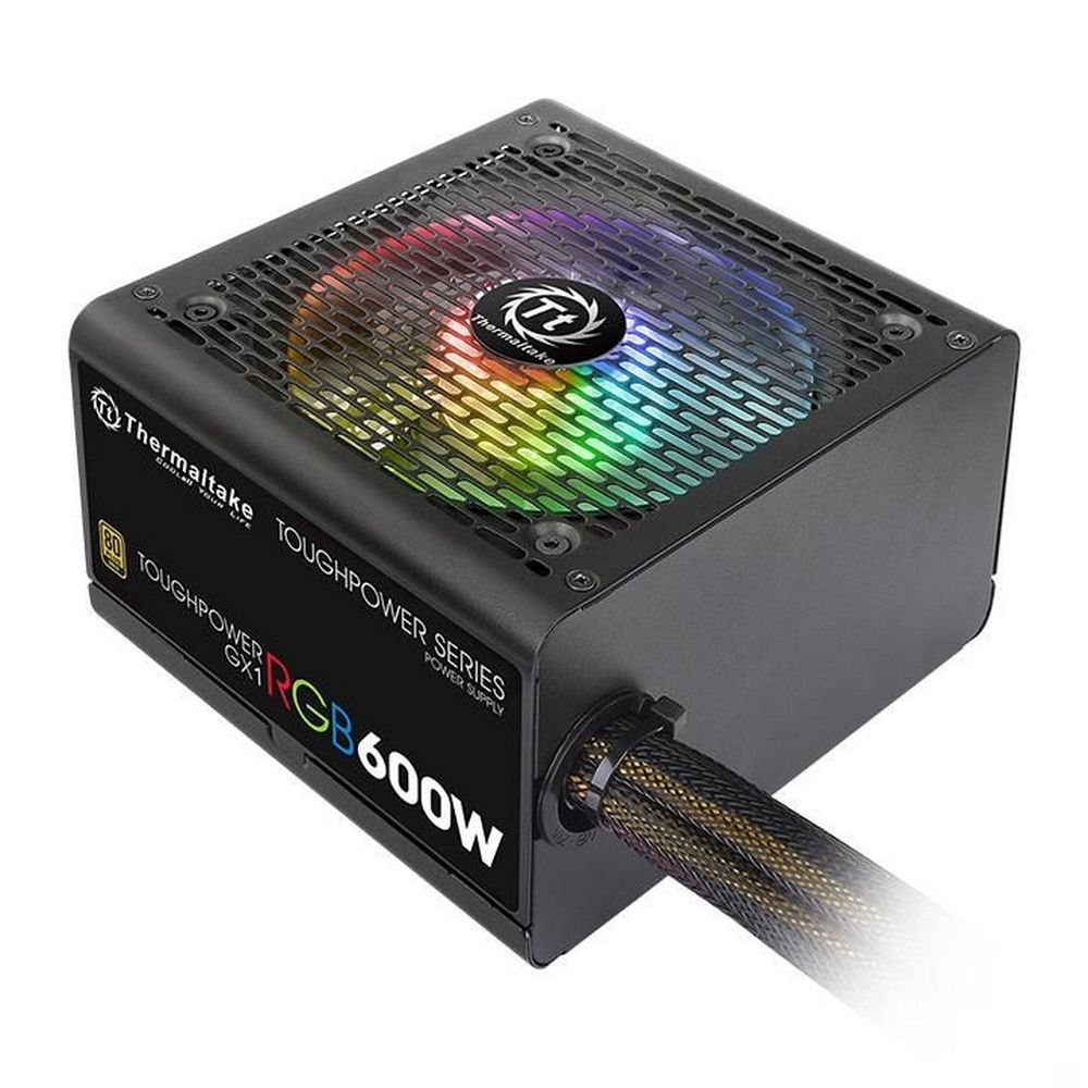 Блок питания Thermaltake ATX 600W Toughpower GX1 RGB 80+ gold (24+4+4pin) APFC 120mm fan color LED 8