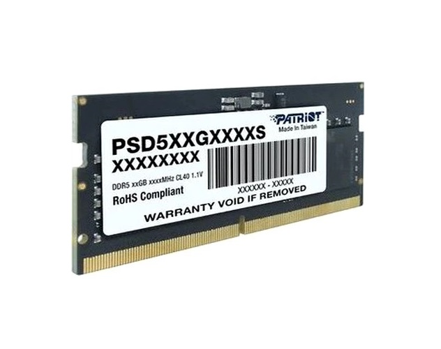 Память DDR5 16GB 5600MHz Patriot PSD516G560081S Signature RTL PC5-44800 CL46 SO-DIMM 262-pin 1.1В si