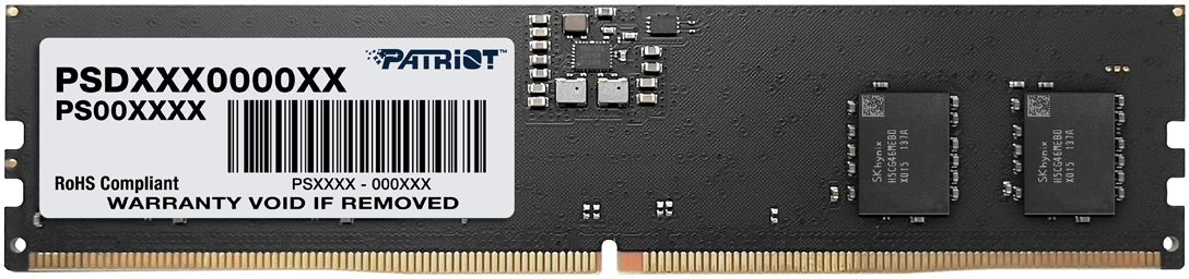 Память DDR5 16GB 5600MHz Patriot PSD516G560081 Signature RTL PC5-44800 CL46 DIMM 288-pin 1.1В single