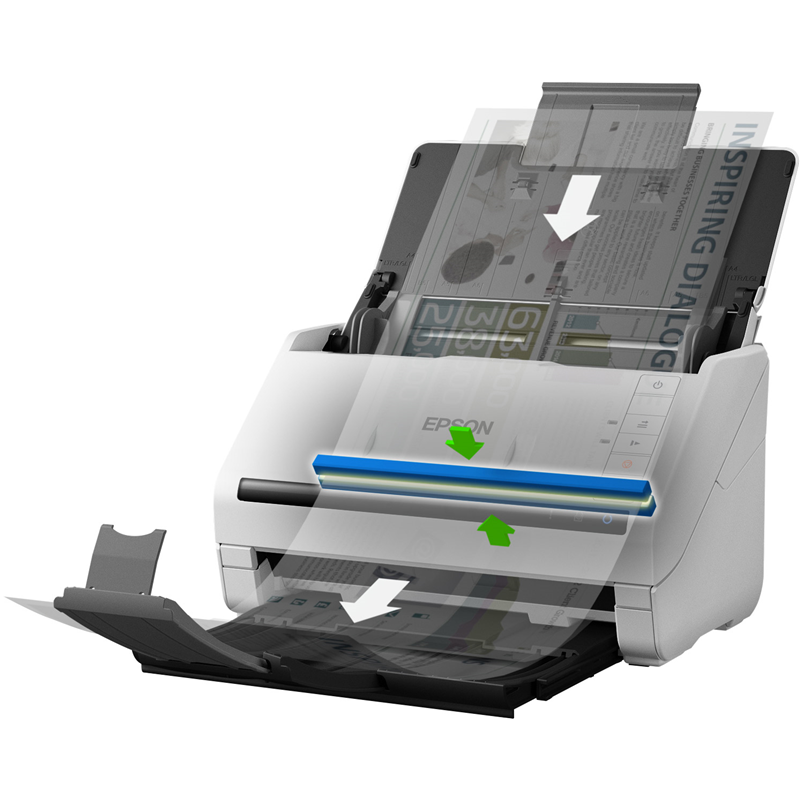 EPSON WorkForce DS-530II  (B11B261401) {, A4, протяжной, 600dpi, 35 стр. / мин, USB3.0, DADF} 