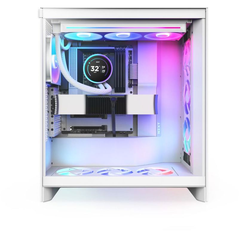 Система жидкостного охлаждения NZXT Kraken Elite 360 RGB (270W, 360mm, LED temp., White, RGB/ Fans: 
