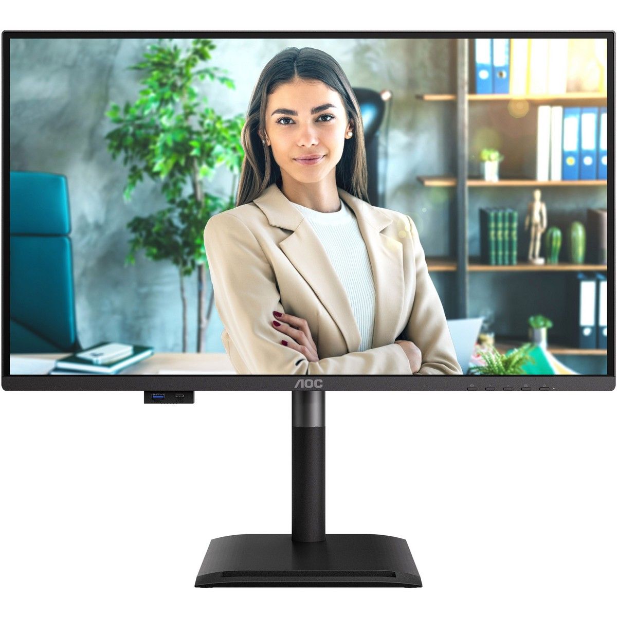 Монитор 27" AOC Q27P4U  IPS, 2560x1440, 120Hz, 4ms, 350сd/m, 1500:1 | 2xHDMI(2.0), DP(1.2), Typ