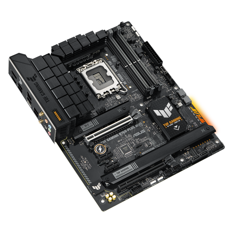 Материнская плата Asus TUF GAMING B760-PLUS WIFI Soc-1700 Intel B760 4xDDR5 ATX AC`97 8ch(7.1) 2.5Gg