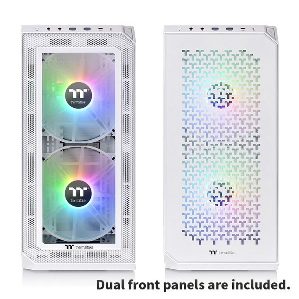 Корпус Thermaltake View 300 MX Snow CA-1P6-00M6WN-00 /White/Win/SPCC/Tempered Glass*1/Mesh &amp/ TG 