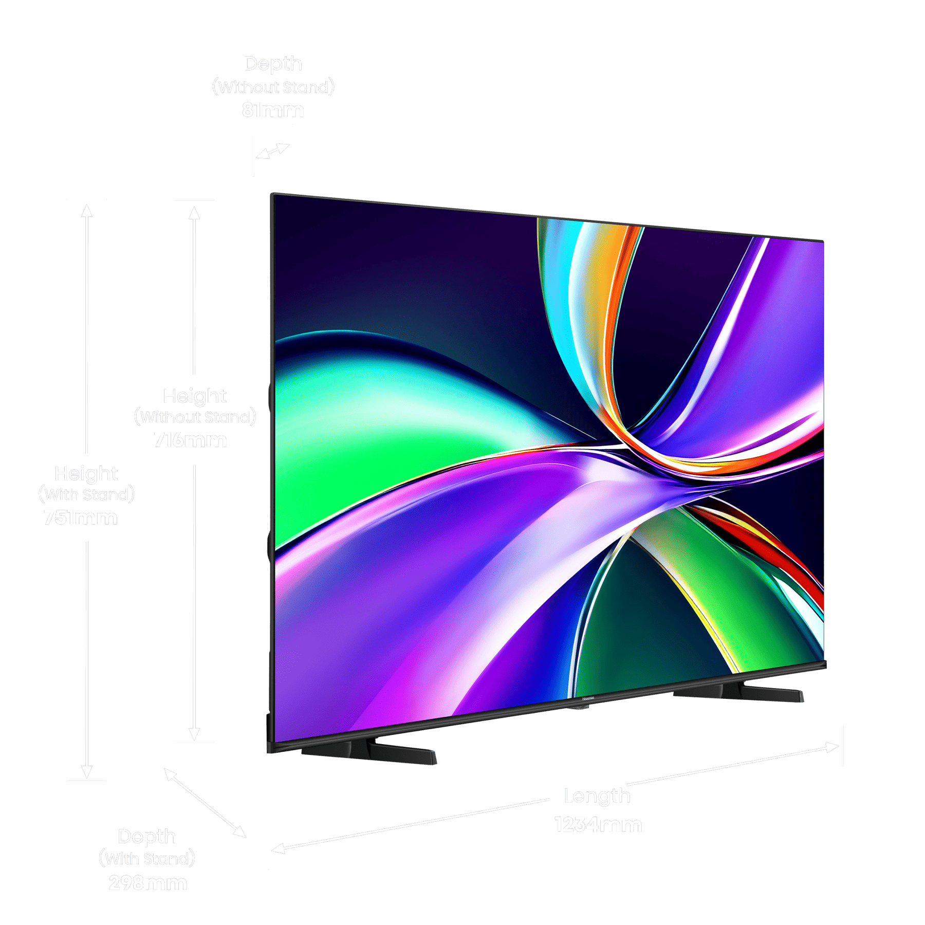 Телевизор QLED Hisense 55" 55E7Q черный 4K Ultra HD 60Hz MEMC DVB-T DVB-T2 DVB-C DVB-S DVB-S2 USB Wi