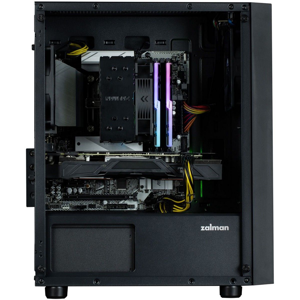 Корпус для ПК Zalman T3 PLUS mATX Mini Tower PC Case, Black fan x2