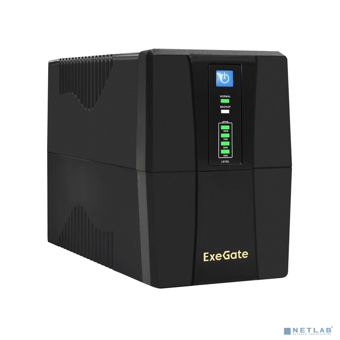 Exegate EX292763RUS ИБП ExeGate SpecialPro UNB-600.LED.AVR.4C13.RJ.USB <600VA/360W, LED, AVR, 4*C13,