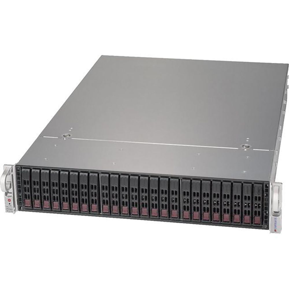 Корпус SuperMicro CSE-216BE1C4-R1K23LPB 2U, LP, 20x 2.5-inch SAS3/SATA3 HDD/SSD and 4x NVMe/SAS3/SAT