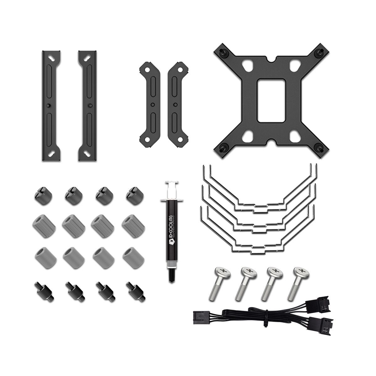 Устройство охлаждения(кулер) ID-Cooling SE-207-XT Slim Soc-AM5/AM4/1200/1700/1851 черный 4-pin 15-35