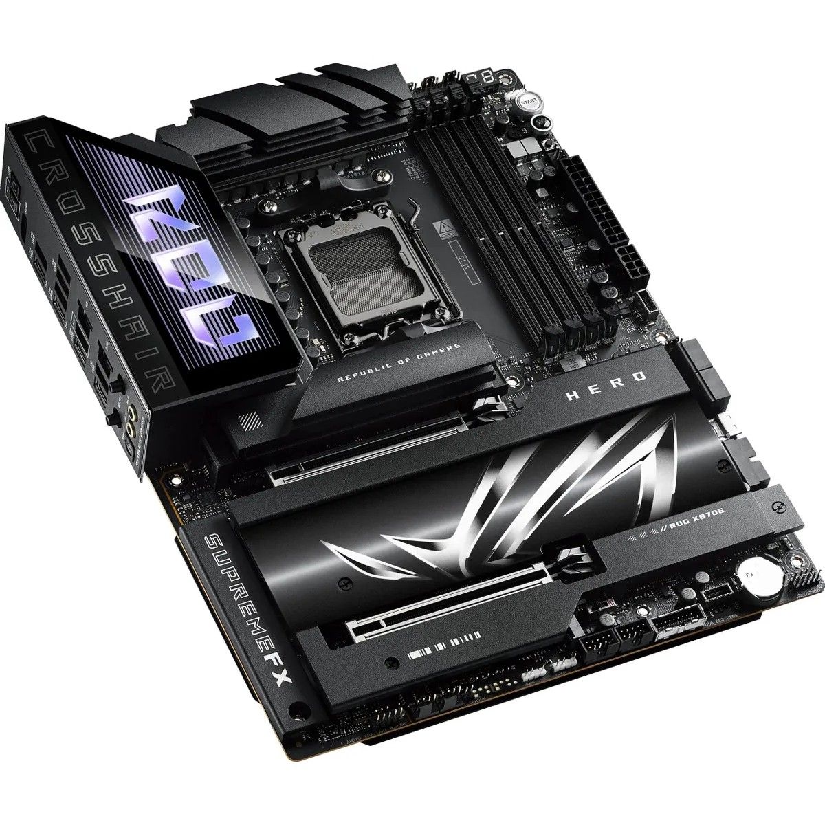 Материнская плата Asus ROG CROSSHAIR X870E HERO Socket AM5 AMD X870E 4xDDR5 ATX AC`97 8ch(7.1) 5Giga