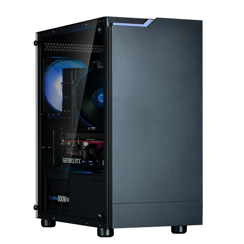 корпус ZALMAN T4 PLUS, MATX, BLACK, WINDOW, 1 x Combo (3.5'' or 2.5''), 1x3.5'', 2x2.5", 1xUSB2.0, 2