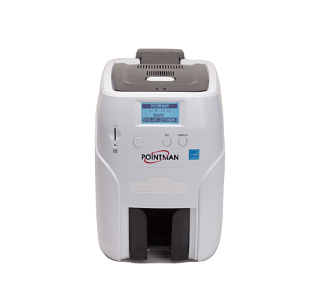 Принтер для печати на пластиковых картах Pointman Nuvia N15, односторонний, лоток подачи на 100 карт