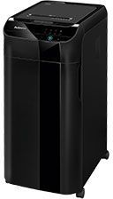 Шредер Fellowes AutoMax 350C с автоподачей (секр.P-4) фрагменты 350лист. 68лтр. скрепки скобы пл.кар