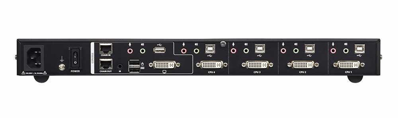 КВМ перевключатель ATEN 4-Port USB DVI Multi-View KVMP Switch