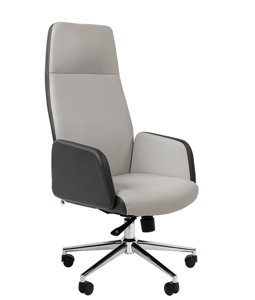 Офисное кресло Chairman 929 Россия экопремиум серый/светло-серый