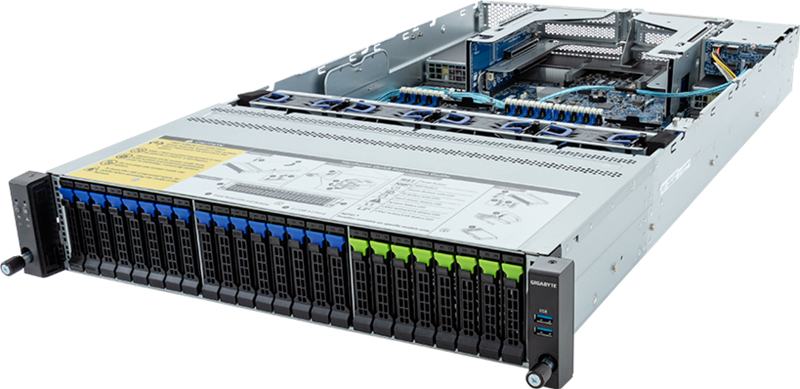 Шасси серверное Gigabyte Server Platform R283-S98 / 2U / 2xIntel (Gen 4/5) / 2xHS / 32xDIMM / 8xSFF 