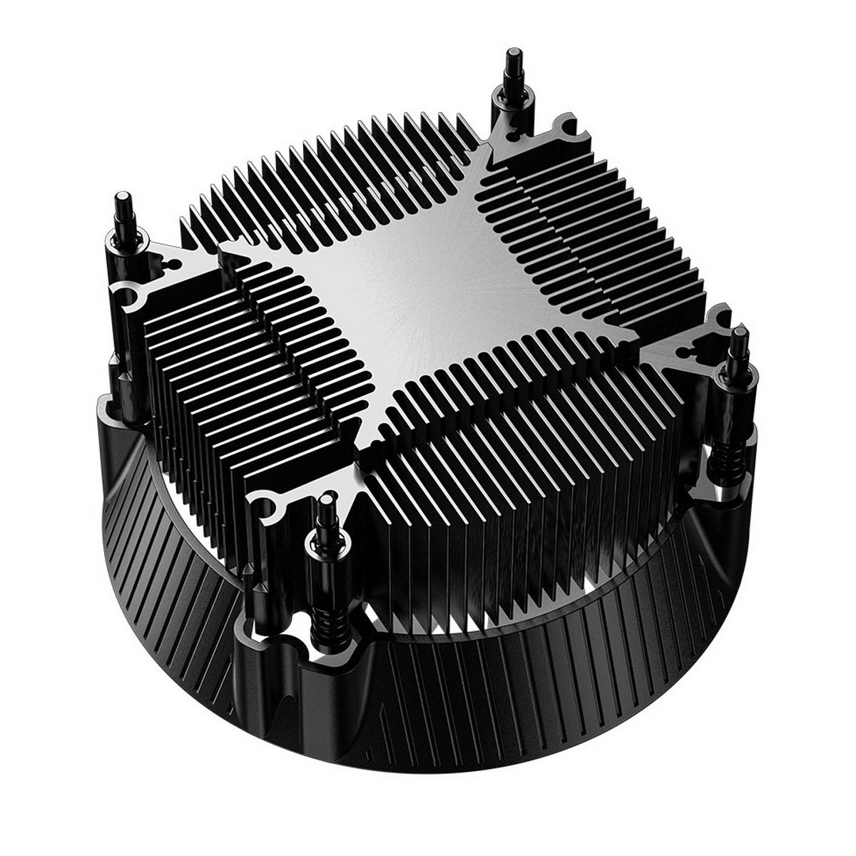 Устройство охлаждения(кулер) ID-Cooling DK-07i Soc-1700/1851 черный 4-pin 14-26dB Al 125W 400gr Ret