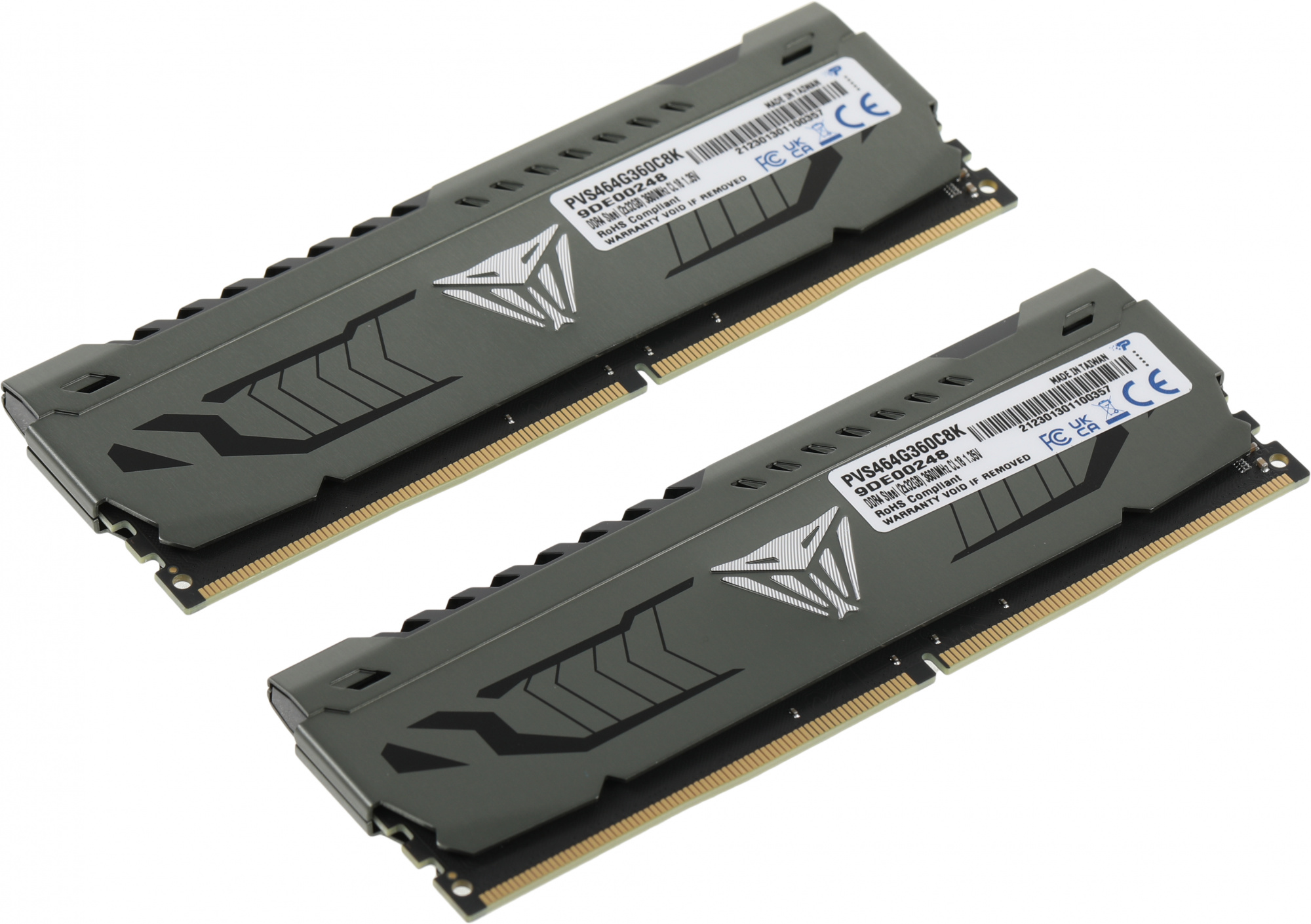 Память DDR4 2x32Gb 3600MHz Patriot PVS464G360C8K Viper Steel RTL Gaming PC4-28800 CL18 DIMM 288-pin 
