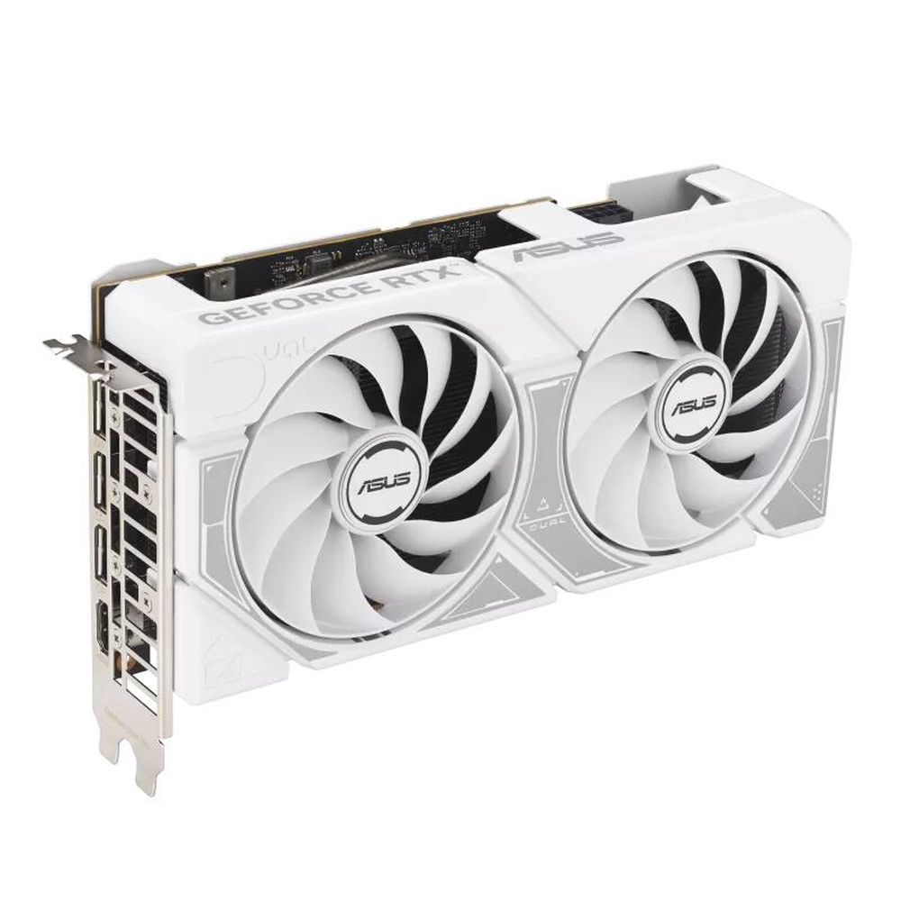 Видеокарта Asus PCI-E 5.0 DUAL-RTX5060-O8G-WHITE NVIDIA GeForce RTX 5060 8Gb 128bit GDDR7 2535/28000