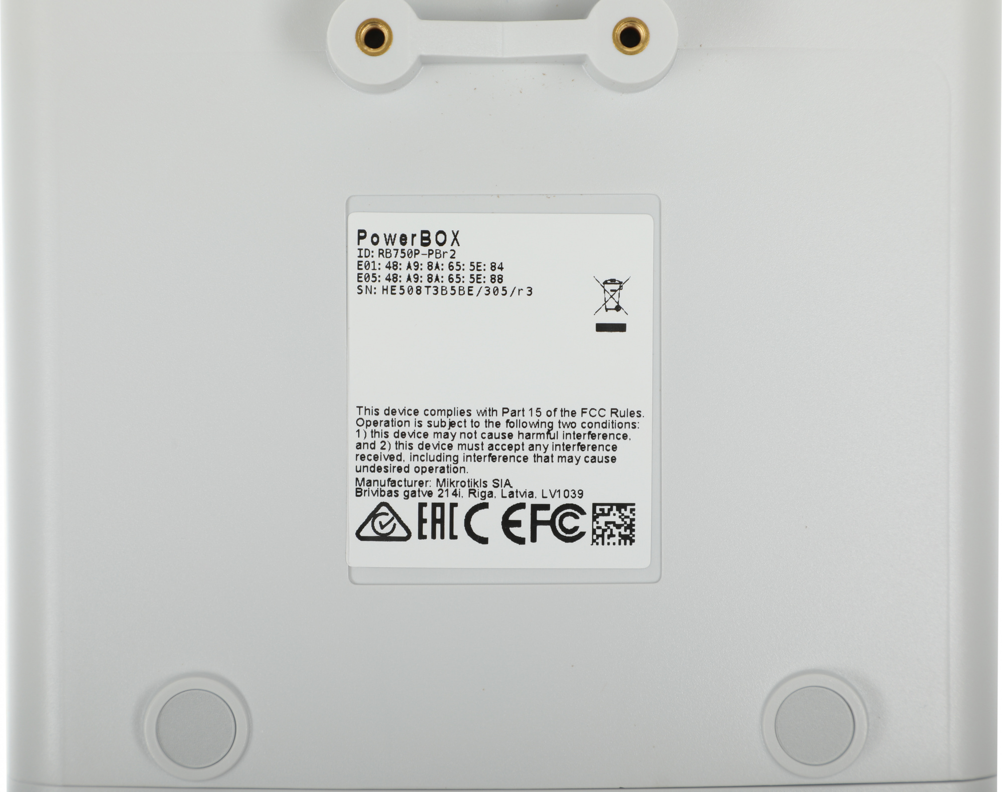 Маршрутизатор MikroTik PowerBox (RB750P-PBR2) 10/100BASE-TX белый