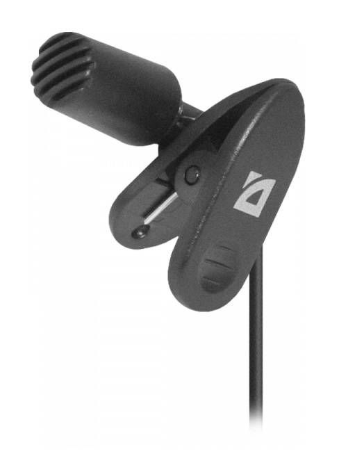 Микрофон компьютерный MIC-109 черный, на прищепке, 1,8 м