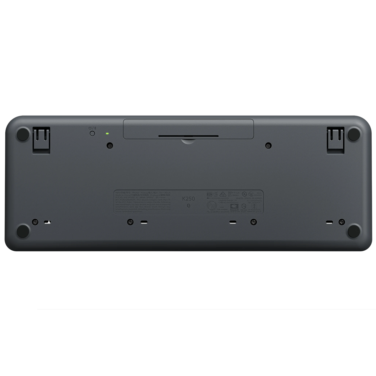 Клавиатура Logitech K250 YR0107 графитовый беспроводная BT slim Multimedia (920-013452)