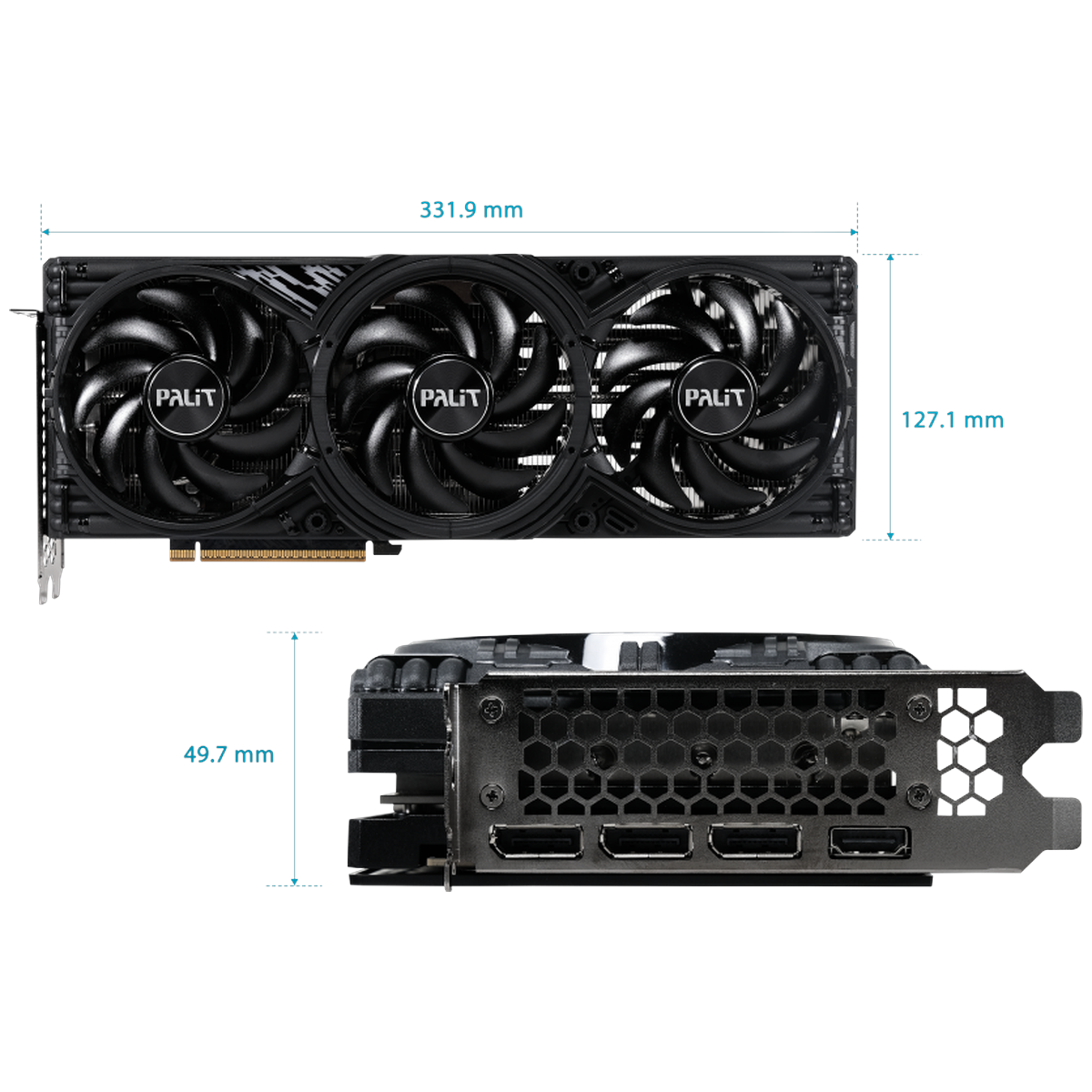 Видеокарта Palit PCI-E 5.0 PA-RTX5070 GAMINGPRO-S OC NVIDIA GeForce RTX 5070 12Gb 192bit GDDR7 2325/