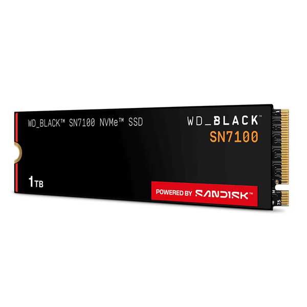 Твердотельный диск 1TB WD Black SN7100 , M.2 2280, PCI-E 4x4, [R/W - 7250/6900 MB/s] 3D-NAND TLC