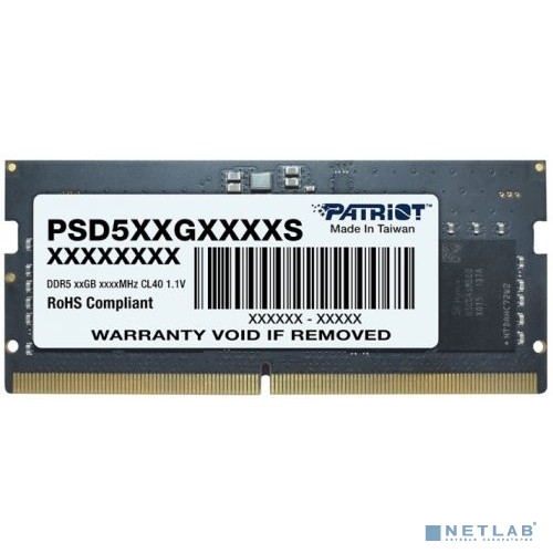 Память DDR5 8GB 5600MHz Patriot PSD58G560041S Signature Line RTL PC5-44800 CL46 SO-DIMM 262-pin 1.1В
