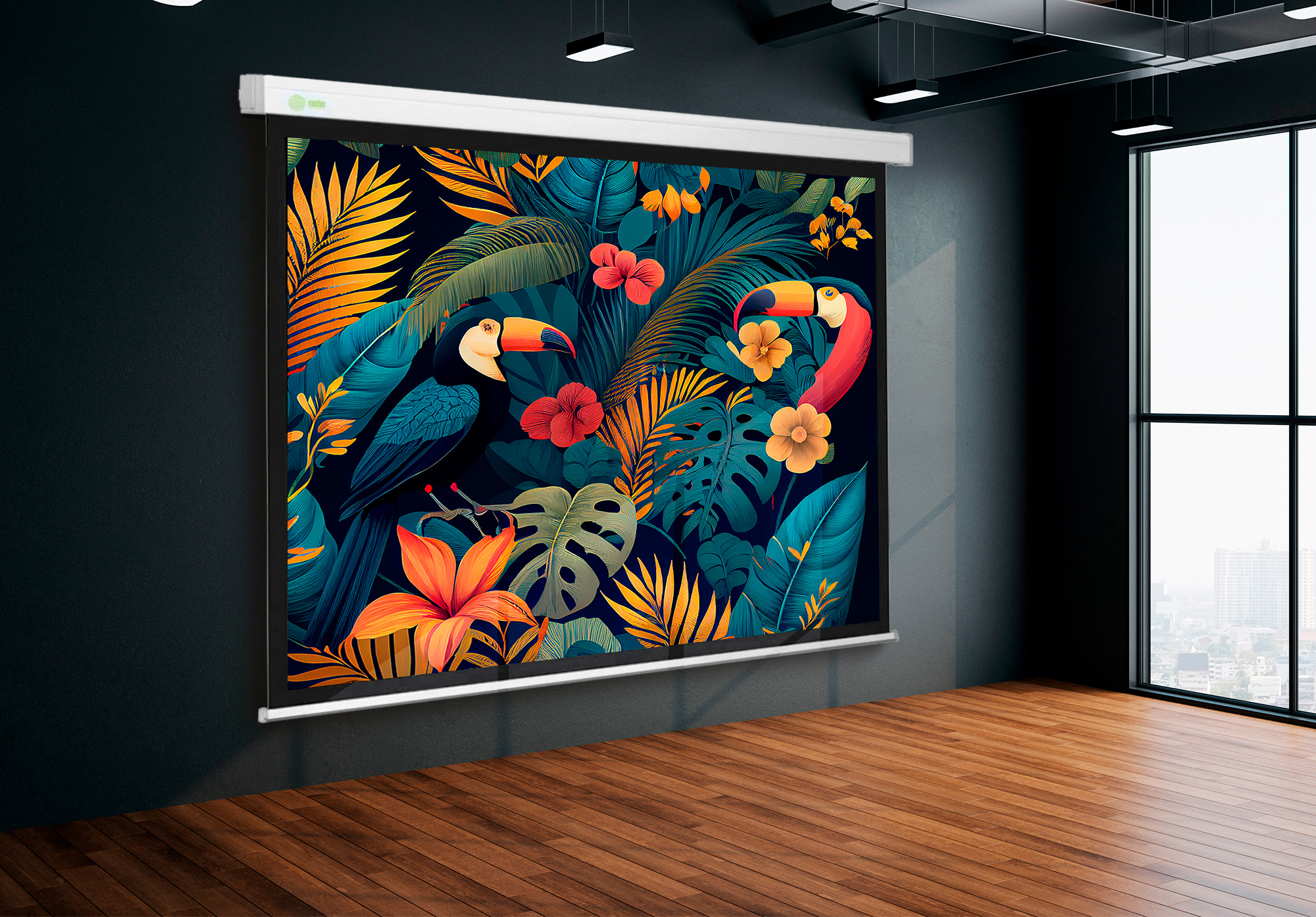 Экран Cactus 100" 152x203см Motoscreen CS-PSM-152x203 4:3 настенно-потолочный рулонный (моторизованн