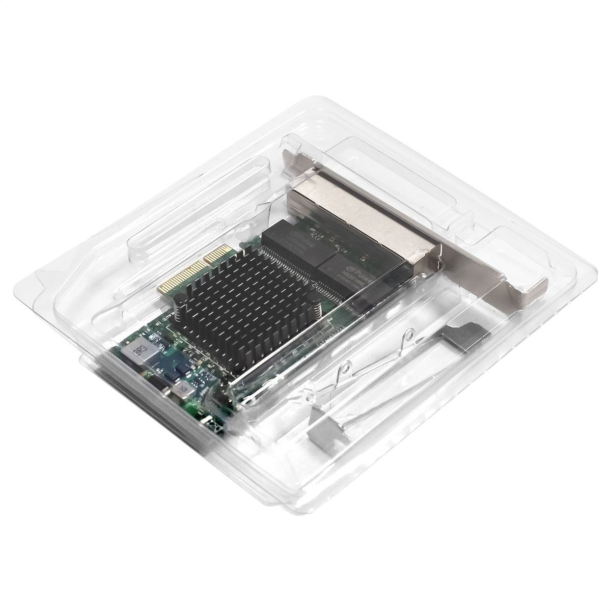 Exegate EX293453RUS Сетевой адаптер ExeGate EXE-BCM5719 (PCI-E x4 v2.0, порты 4xRJ45, 10/100/1000Mbp