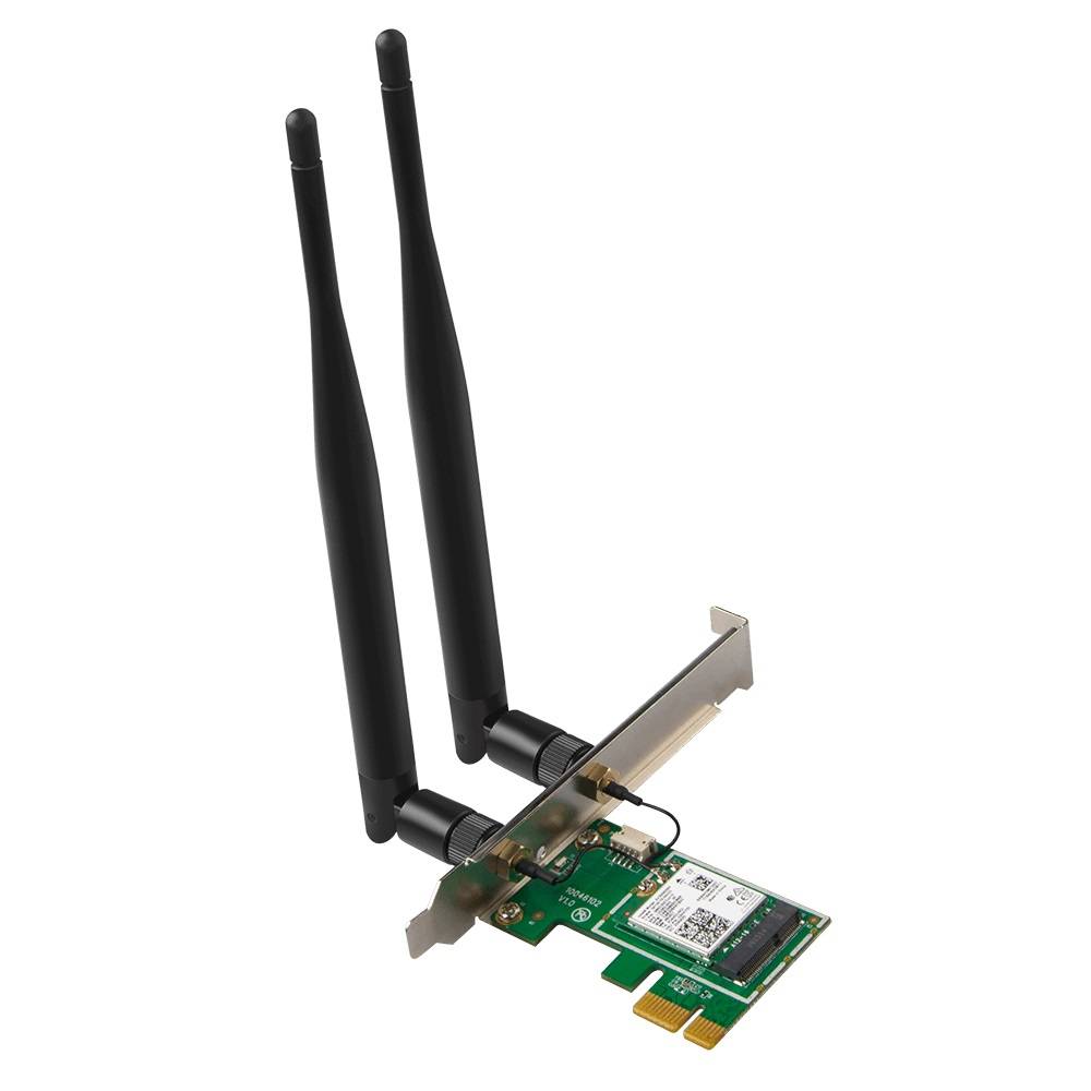 Адаптер беспроводной связи (Wi-Fi) Tenda E30 Сетевой PCIe адаптер AX3000 Wi-Fi 6 2,4/5 ГГц, до 2,98 