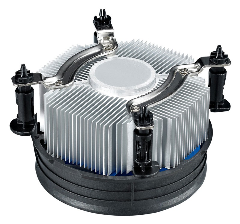 Устройство охлаждения(кулер) Deepcool THETA 21 PWM Soc-1151/1200 черный/синий 4-pin 18-33dB Al 95W 3