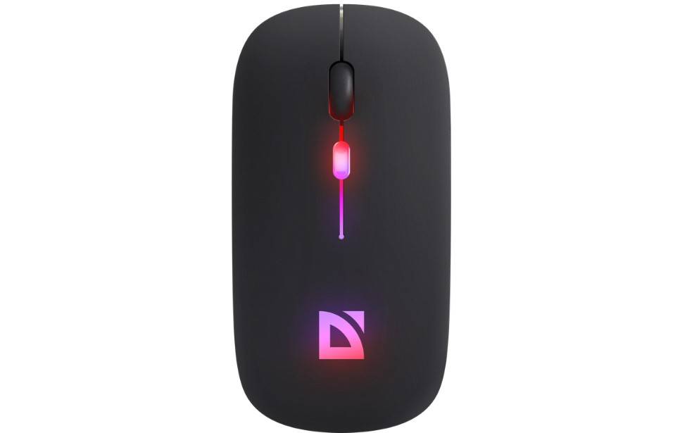 Беспроводная оптическая мышь Touch MM-997 черн,2.4+BT,RGB,400mAh,бесшумная