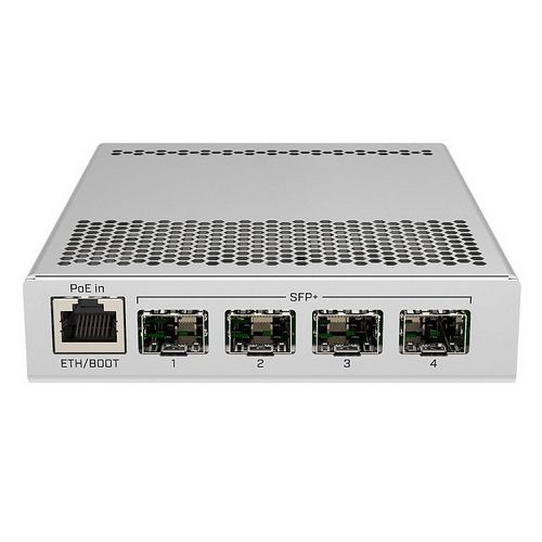 Коммутатор MikroTik CRS305-1G-4S+IN (L3) 1x1Гбит/с 4xКомбо(10GBase-T/SFP+) 4SFP+ управляемый