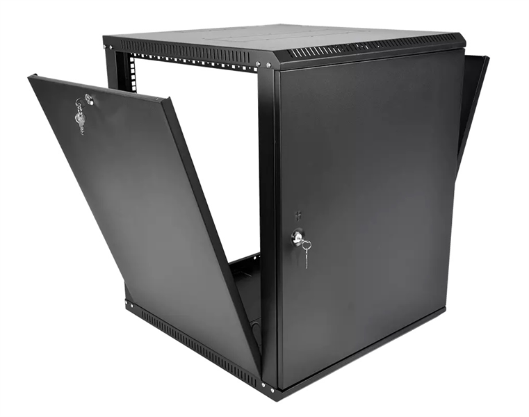 шкаф ЦМО Шкаф телекоммуникационный настенный разборный ЭКОНОМ 15U (600  650) дверь металл, цвет черн