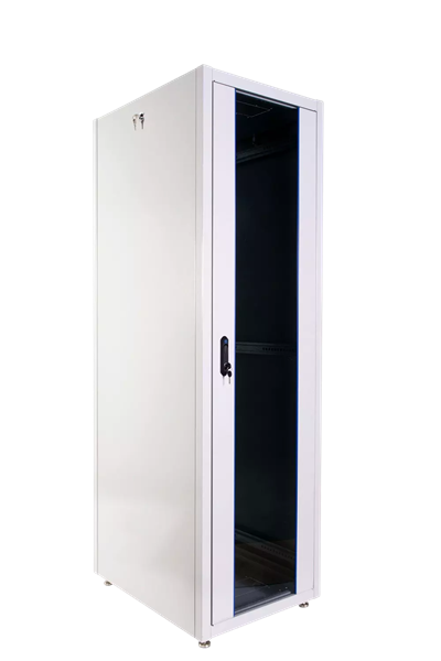 Шкаф ЦМО Шкаф телекоммуникационный напольный ЭКОНОМ 42U (800х800) дверь стекло, дверь металл